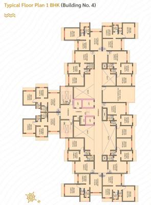 Classic Cluster Plan for Typical 1BHK Floor riverview-classic Classic Cluster Plan for Typical 1BHK Floor