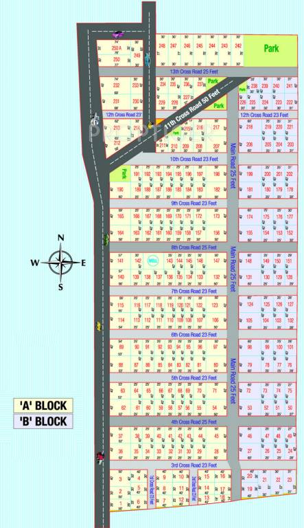 vip housing and properties vks avenue Layout Plan