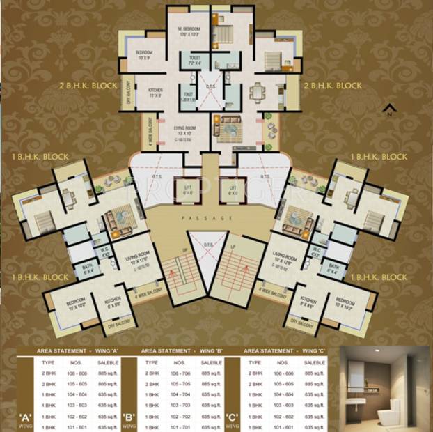 Images for Cluster Plan of Vastushri Ambika Residency