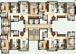 Tower K Cluster Plan bela-residency Tower K Cluster Plan