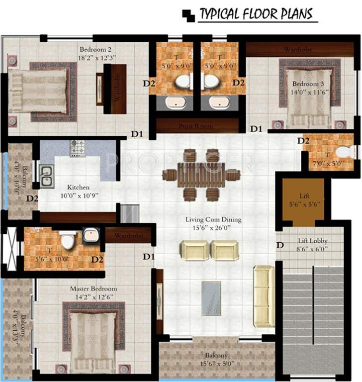 Images for Cluster Plan of Bhoomi and Buildings Meadows Square