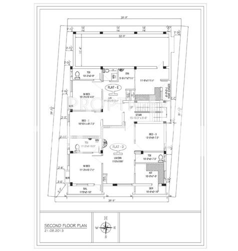 s-gayathri--construction kirthi-enclave Kirthi Enclave Cluster Plan for 2nd Floor