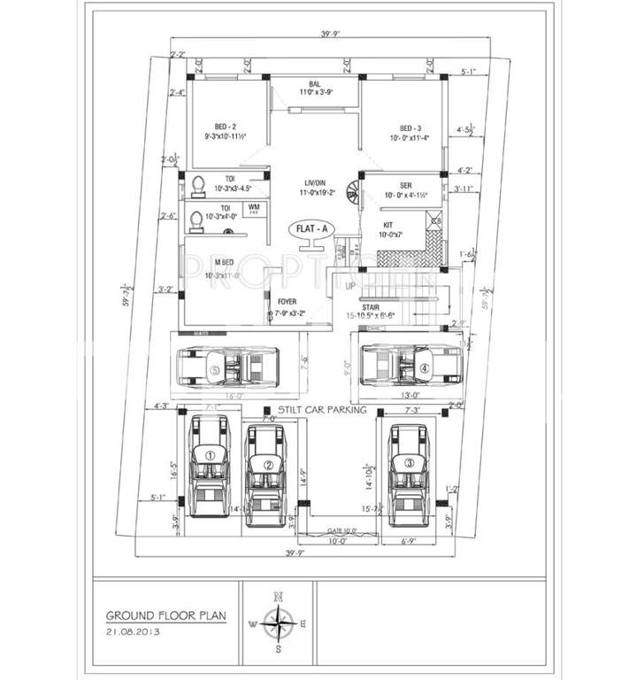 s gayathri  construction kirthi enclave Kirthi Enclave Cluster Plan for ground Floor