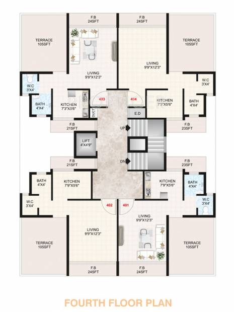 Images for Cluster Plan of Raj Apartment