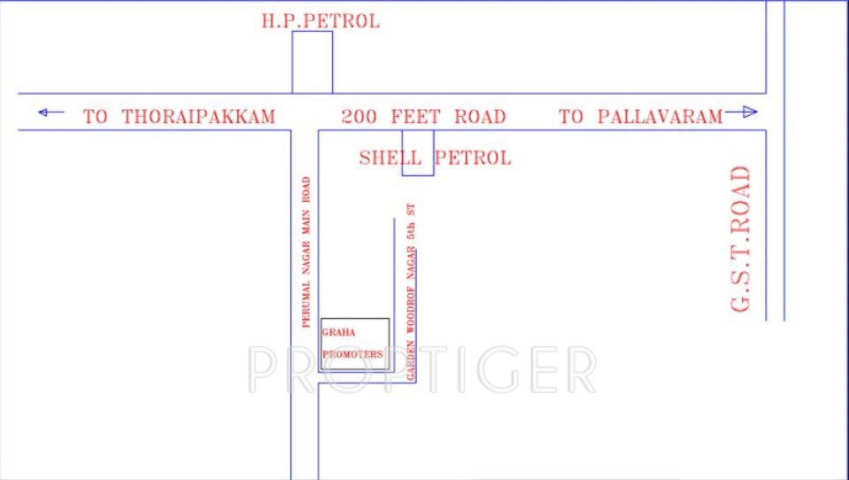 graha promoters srihari flats Location Plan