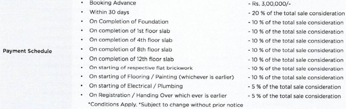 Images for Payment Plan of Vertex Panache Payment Plan