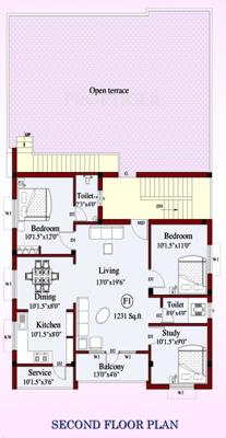 naveen-builders-chennai agitha-nest Agitha Nest Cluster Plan for 2nd Floor