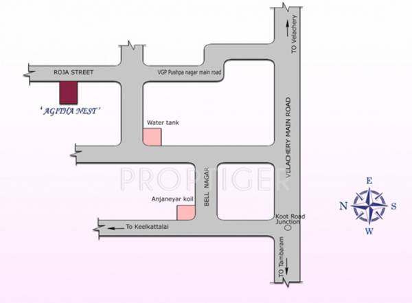 naveen-builders-chennai agitha-nest Location Plan