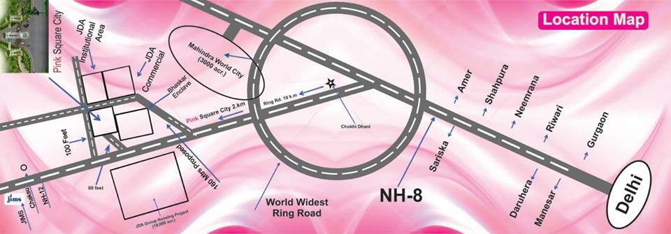 Images for Location Plan of A square Pink Square City