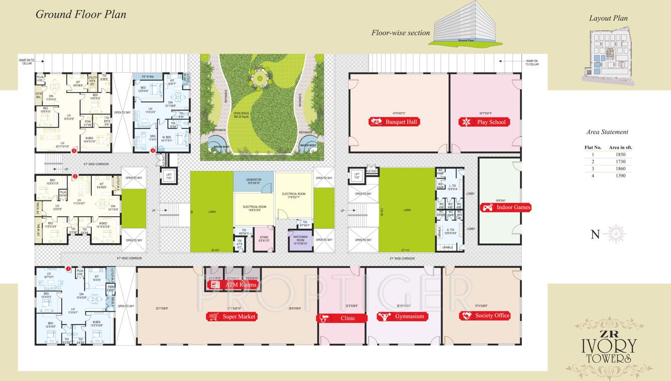  ivory towers Images for Cluster Plan of ZR Ivory Towers