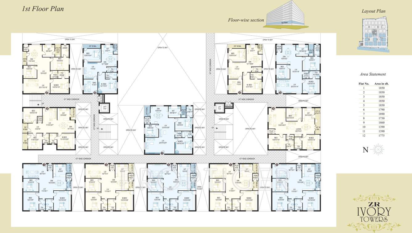  ivory towers Images for Cluster Plan of ZR Ivory Towers