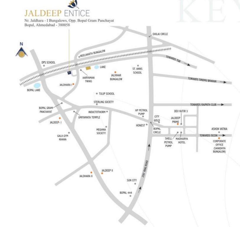  jaldeep entice Images for Location Plan of Shree Radha Jaldeep Entice