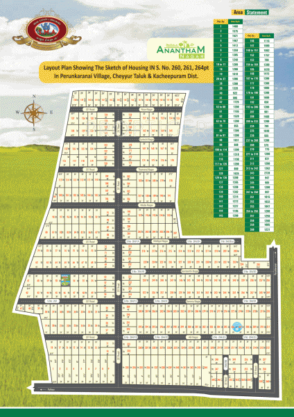 sma-real-estate-&-builders anantham-nagar Layout Plan