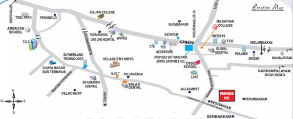 sbb-homes radha-enclave Location Plan