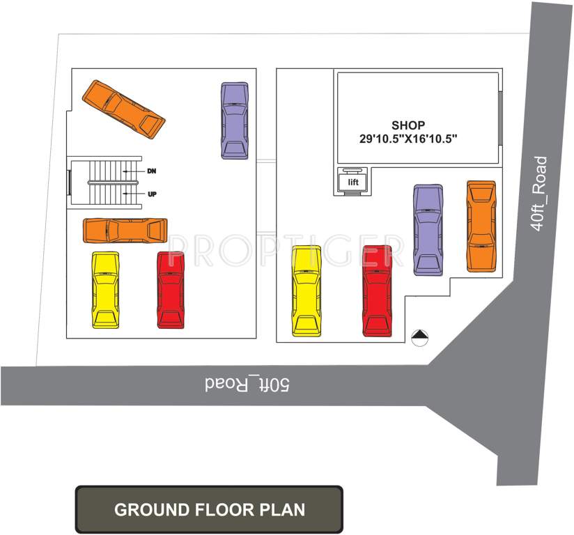 sbb homes navarathna Block A,B Cluster Plan for ground Floor