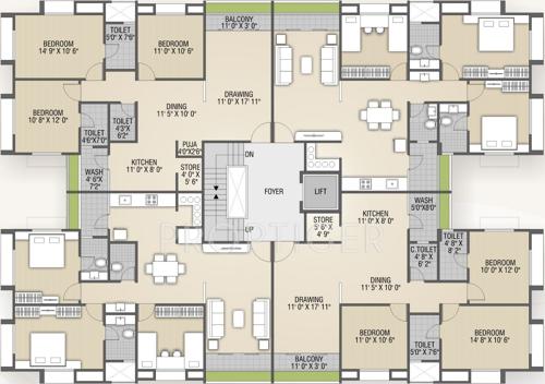  garden-residency-iii Images for Cluster Plan of Shaligram Garden Residency III