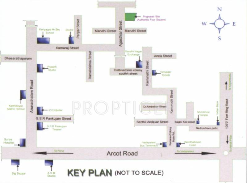 authentic-builders-and-promoters four-square Location Plan