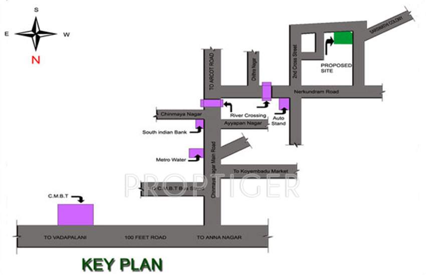 authentic builders and promoters almighty minter garden Location Plan