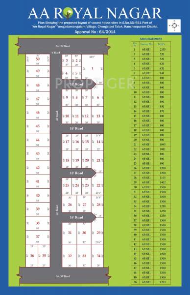 gita-properties aa-royal-nagar Layout Plan