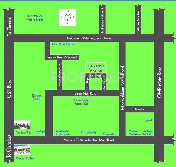 gita-properties aa-royal-nagar Location Plan
