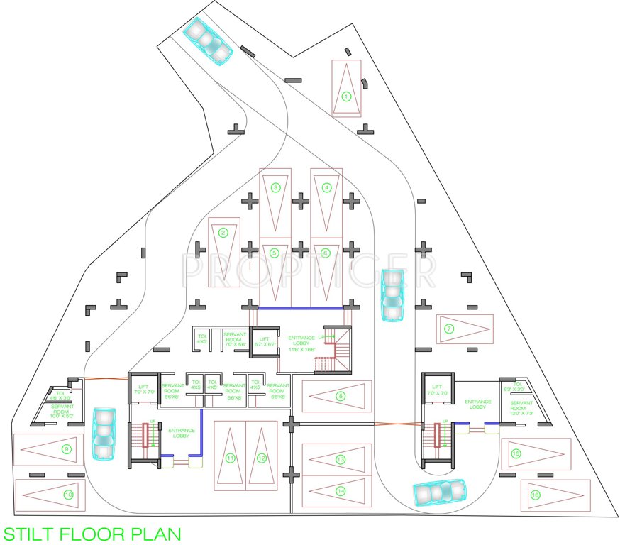  the crest The Crest Cluster Plan for Stilt Floor