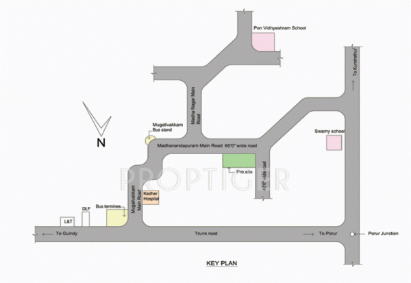 swetha-builders tower Location Plan