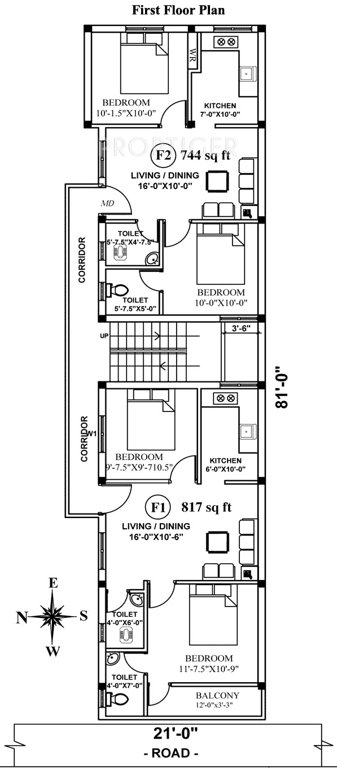 geejay homes sree arul flats Sree Arul Flats Cluster Plan for 1st Floor