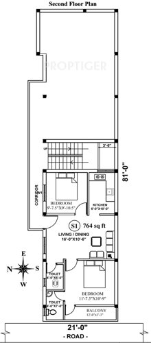 geejay-homes sree-arul-flats Sree Arul Flats Cluster Plan for 2nd Floor