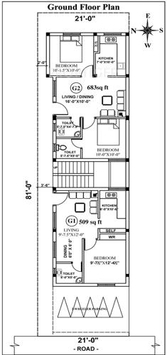 geejay-homes sree-arul-flats Sree Arul Flats Cluster Plan for ground Floor
