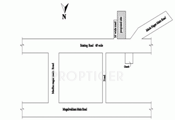 swetha-builders star Location Plan