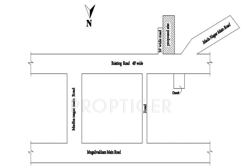 swetha builders star Location Plan