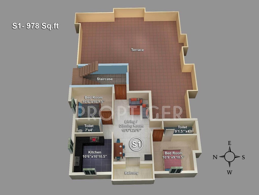 geejay homes chaturthi Chaturthi Cluster Plan for 2nd Floor