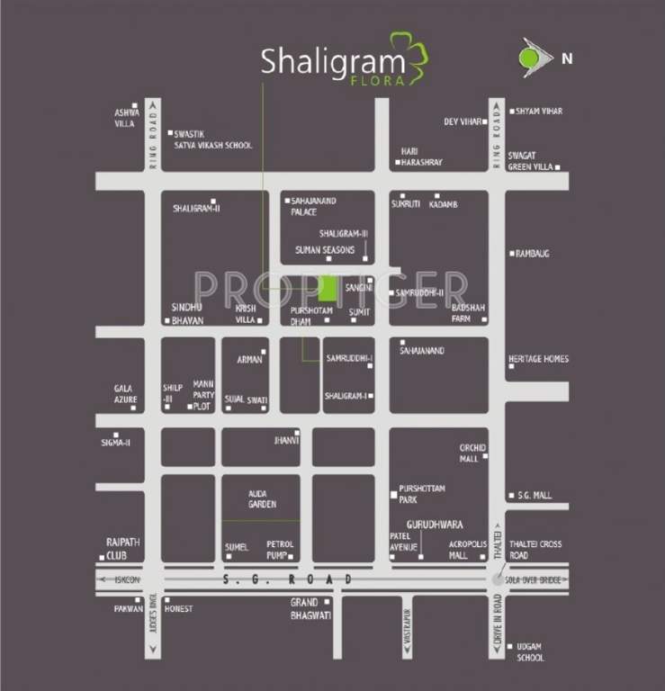  flora Images for Location Plan of Shaligram Flora