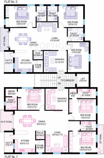 Images for Cluster Plan of Fortune Kumkum Heights