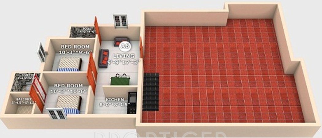 geejay homes kasibar colony Block A Cluster Plan for 2nd Floor