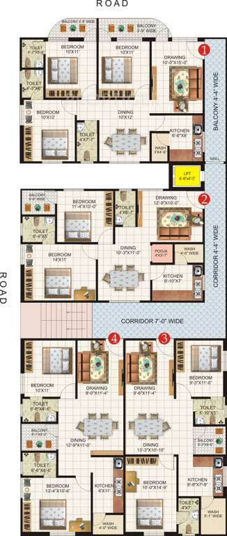  krishna dhaam Images for Cluster Plan of Sri Krishna Builders Krishna Dhaam