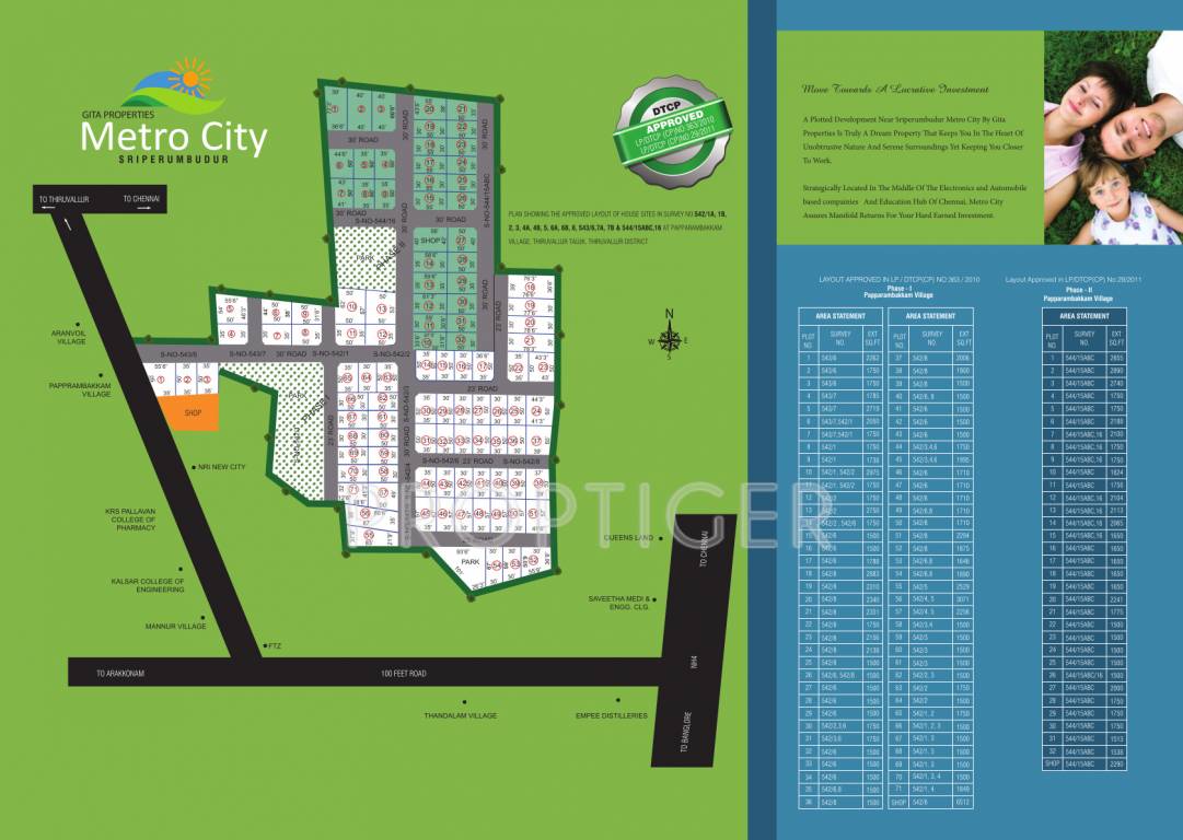 gita properties metro city Layout Plan