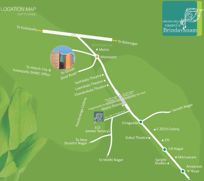 brindavanam Images for Location Plan of Vasavi Brindavanam