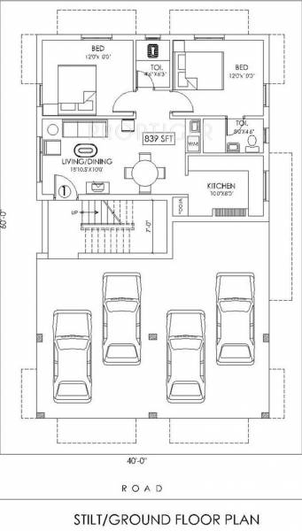 nivedha-constructions shankara Shankara Cluster Plan for ground Floor