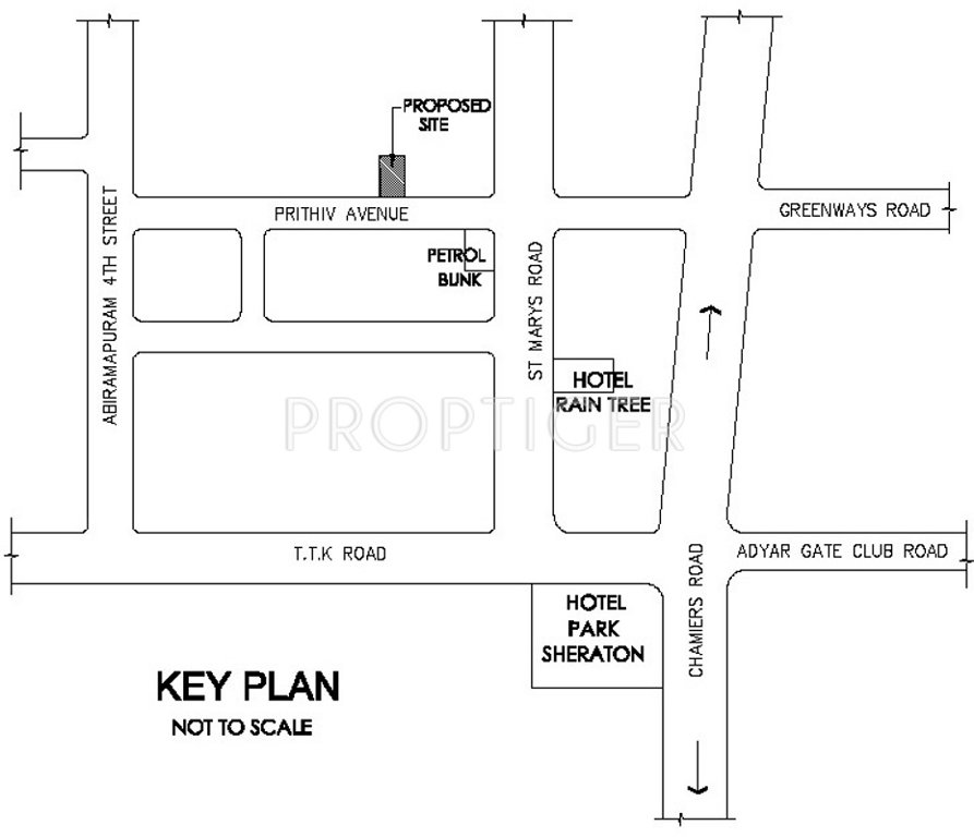 nivedha constructions watraphouse Location Plan