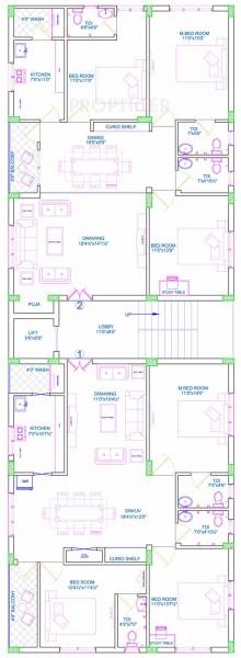 sirisampada-constructions samvruddi Samvruddi Cluster Plan from 1st to 5th Floor