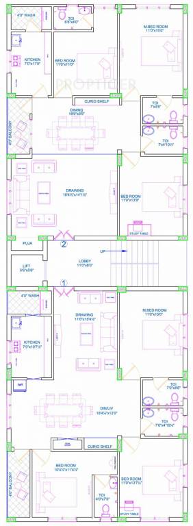 sirisampada constructions samvruddi Samvruddi Cluster Plan from 1st to 5th Floor