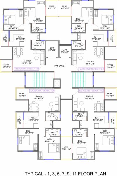Building B Cluster Plan kesar-kingdom Building B Cluster Plan