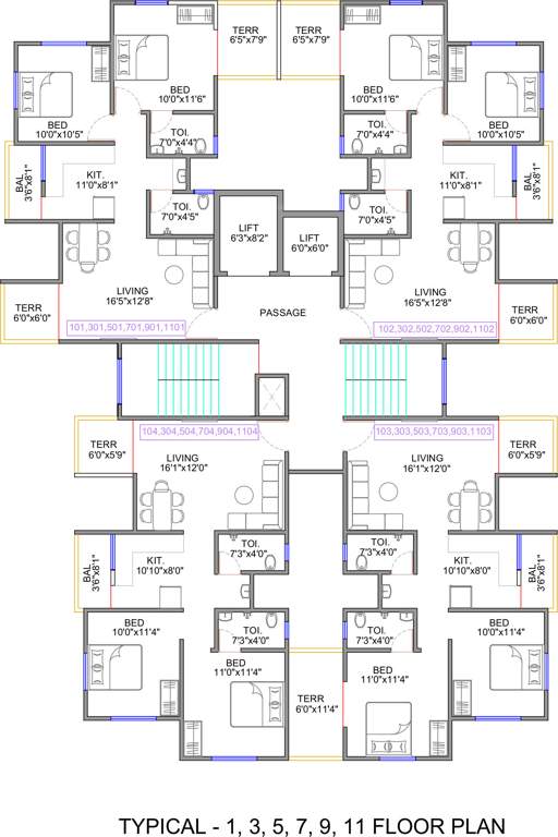  kesar kingdom Building B Cluster Plan