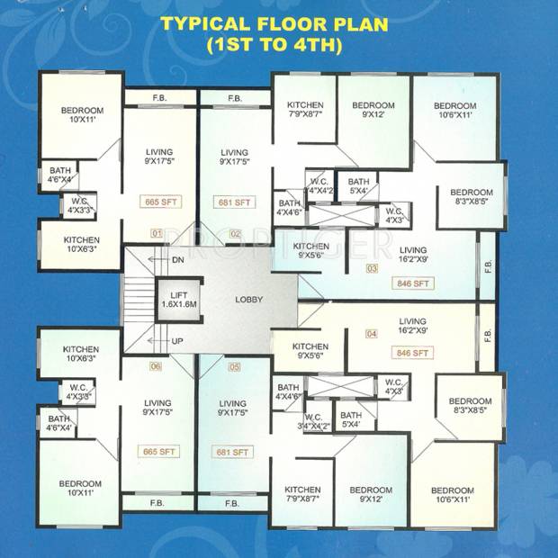 Images for Cluster Plan of Ajay Raj Realtors Shree Krishna Apartment