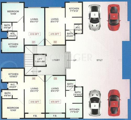 Images for Cluster Plan of Ajay Raj Realtors Shree Krishna Apartment Images for Cluster Plan of Ajay Raj Realtors Shree Krishna Apartment