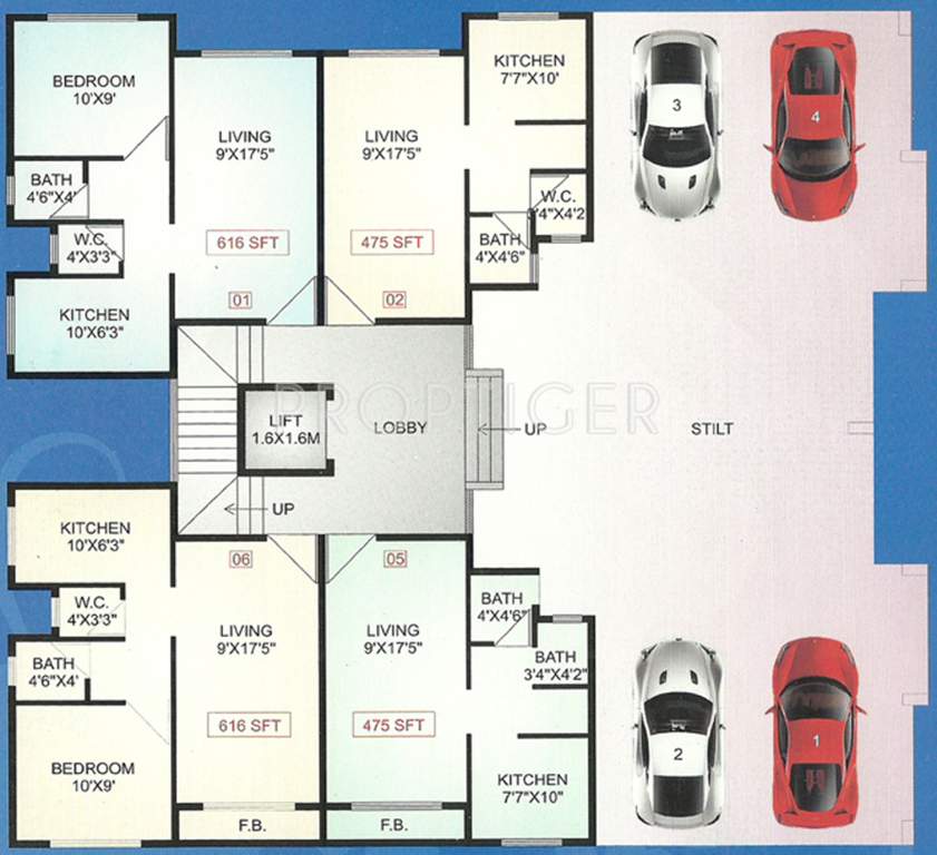 Images for Cluster Plan of Ajay Raj Realtors Shree Krishna Apartment