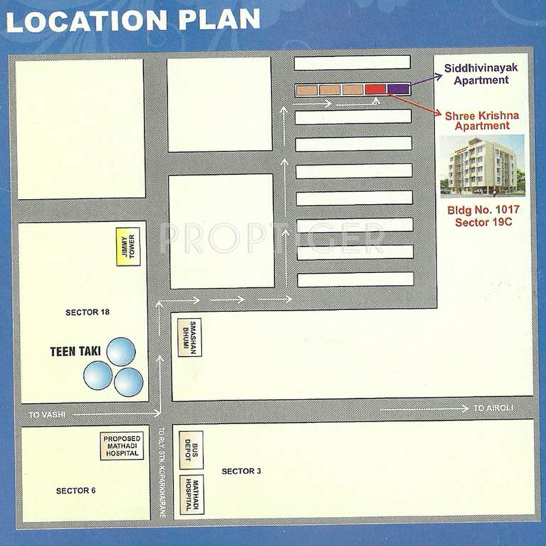 Images for Location Plan of Ajay Raj Realtors Shree Krishna Apartment