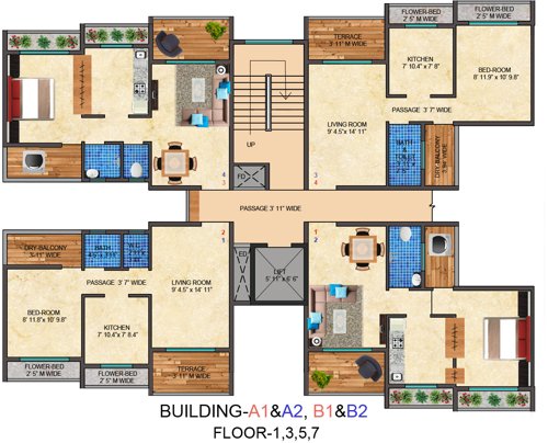 Images for Cluster Plan of Gupta Builders and Developers Sai Orchid
