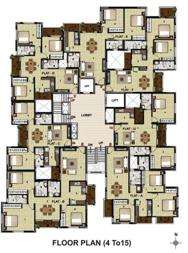  gst-grand GST Grand Cluster Plan from 4th to 15th Floor